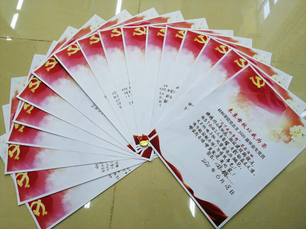 材料学院党总支召开"花开疫散终有时,牢记初心再启程" 主题党日活动-